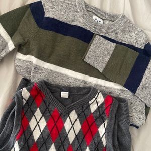 Gap, boys size 5 sweater and sweater vest